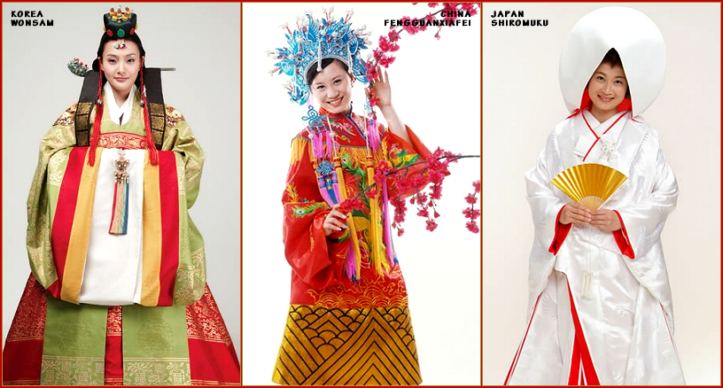 Как отличить китай. Ханьфу кимоно ханбок отличия. Национальный китайский костюм и корейский. Японская народная одежда. Костюмы Китая и Японии.